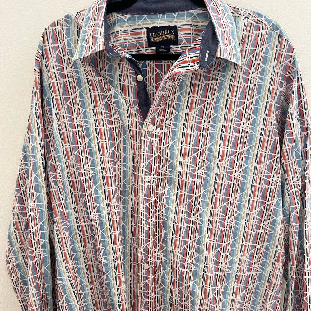 Men’s XL CREMIEUX BUTTON DOWN SHIRT